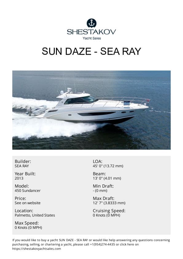 Sun Daze - 450 Sundancer - 2013