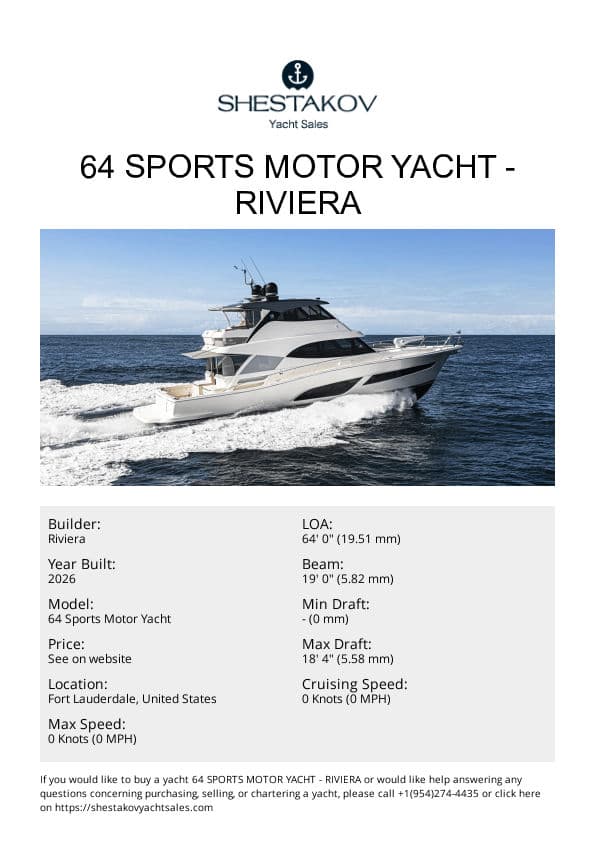 64 SPORTS MOTOR YACHT - 64 Sports Motor Yacht - 2026