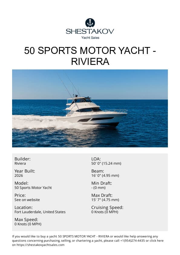 50 SPORTS MOTOR YACHT - 50 Sports Motor Yacht - 2026