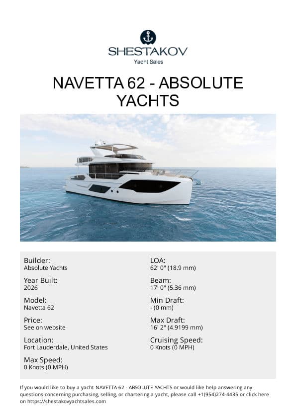 NAVETTA 62 - Navetta 62 - 2026