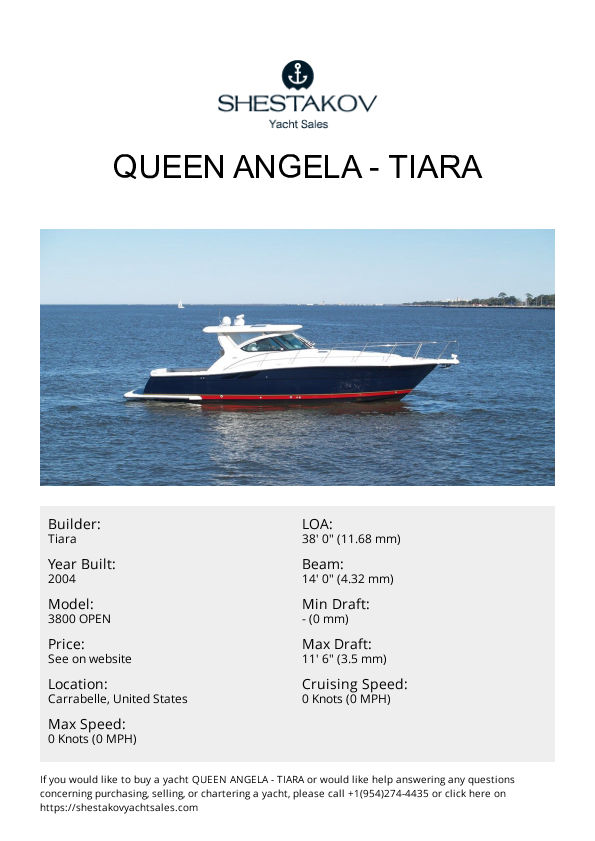 QUEEN ANGELA - 3800 OPEN - 2004