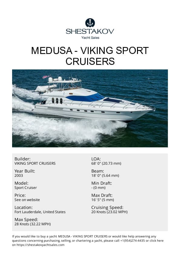 MEDUSA - Sport Cruiser - 2003