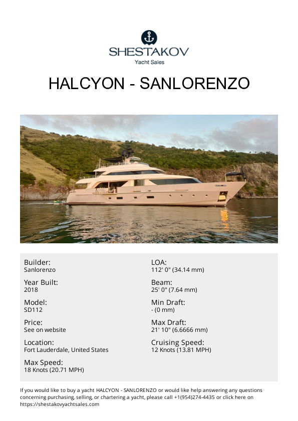 HALCYON - SD112 - 2018