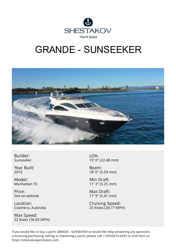 GRANDE - Manhattan 70 - 2010