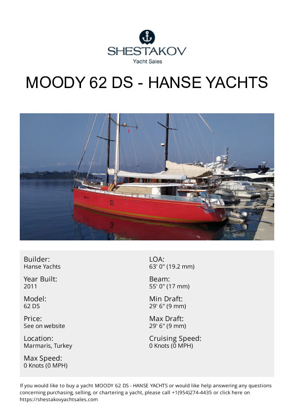 Moody 62 DS - 62 DS - 2011