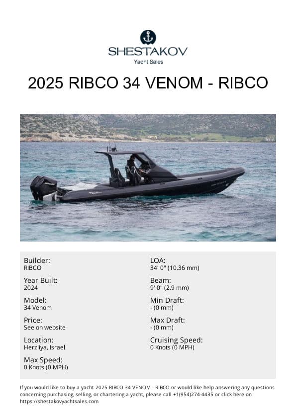 2025 Ribco 34 Venom - 34 Venom - 2024