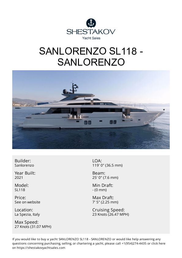 Sanlorenzo SL118 - SL118 - 2021