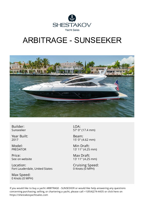 ARBITRAGE - PREDATOR - 2017