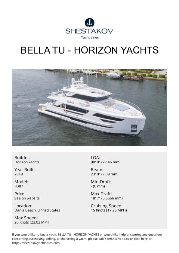 BELLA TU - FD87 - 2019