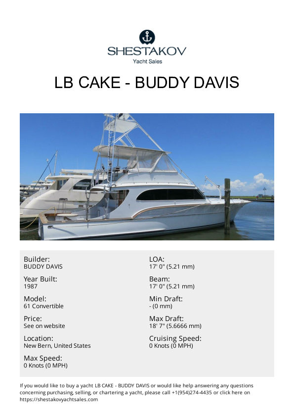 Lb Cake - 61 Convertible - 1987