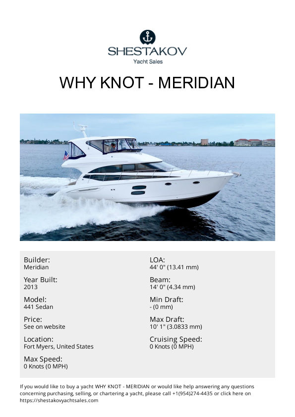 Why Knot - 441 Sedan - 2013