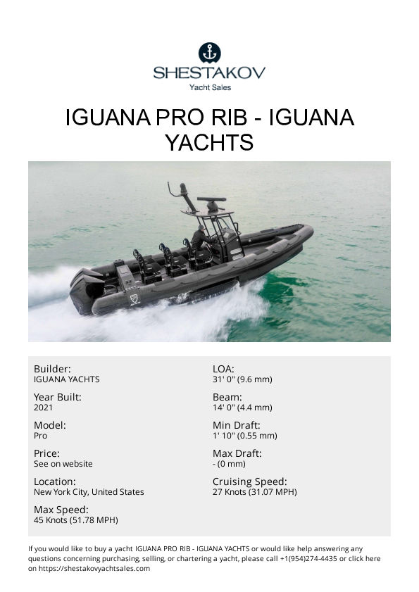 Iguana Pro RIB - Pro - 2021