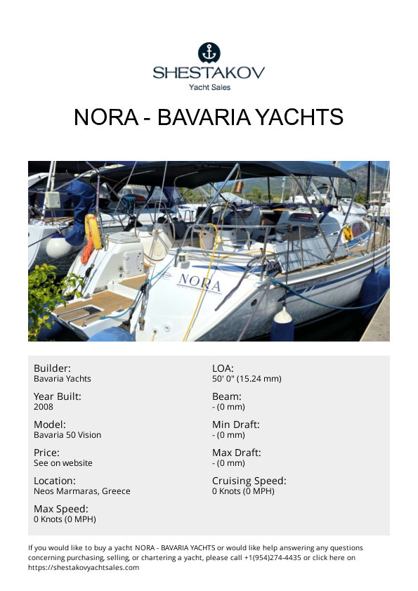 Nora - Bavaria 50 Vision - 2008