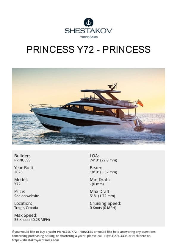 Princess Y72 - Y72 - 2025