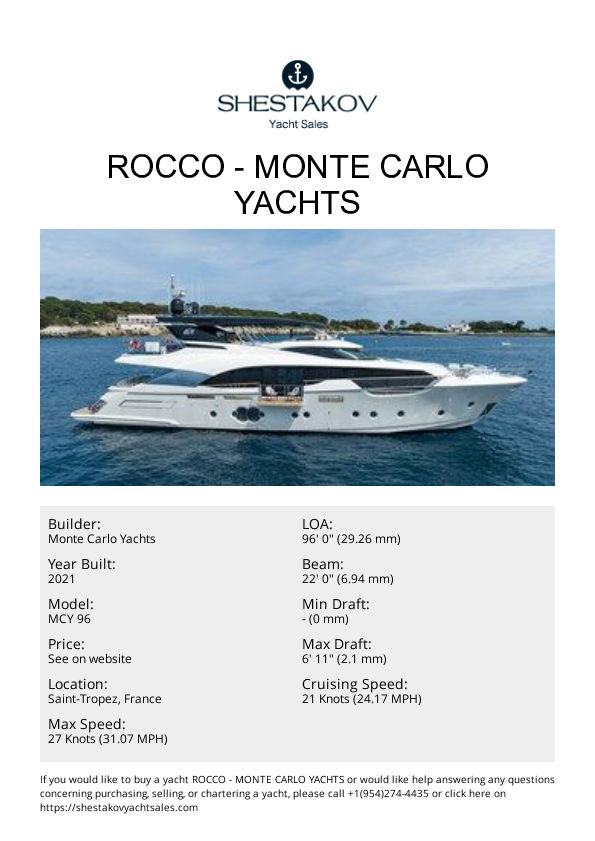 ROCCO - MCY 96 - 2021