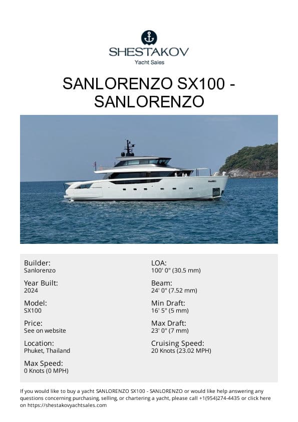Sanlorenzo SX100 - SX100 - 2024
