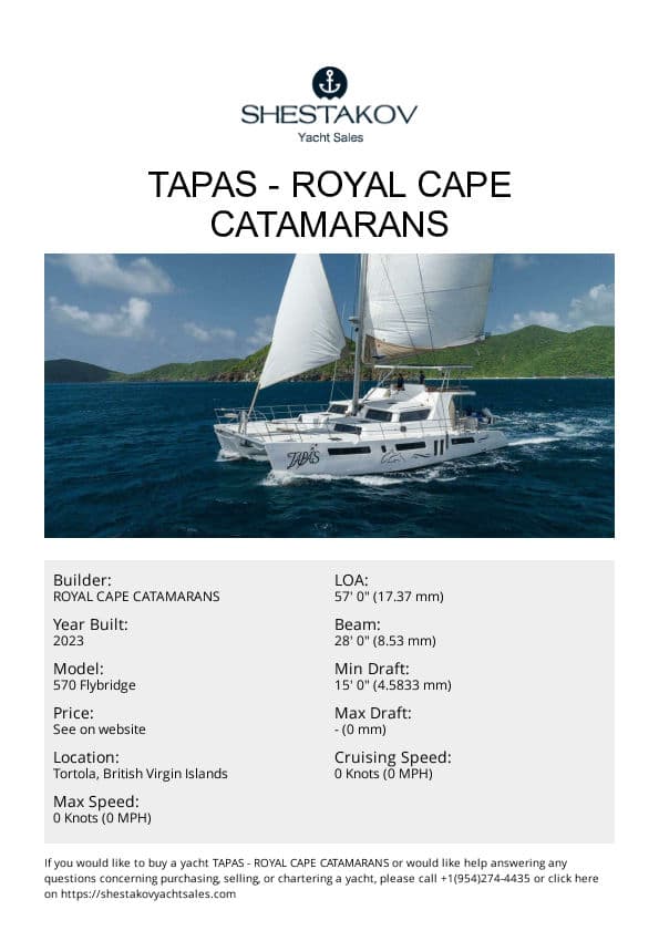 TAPAS - 570 Flybridge - 2023