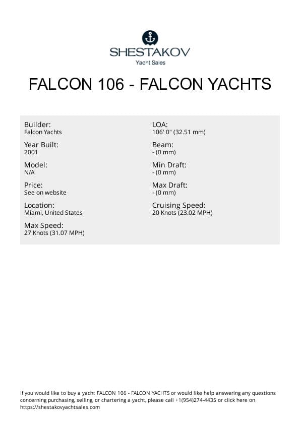 Falcon 106 - undefined - 2001