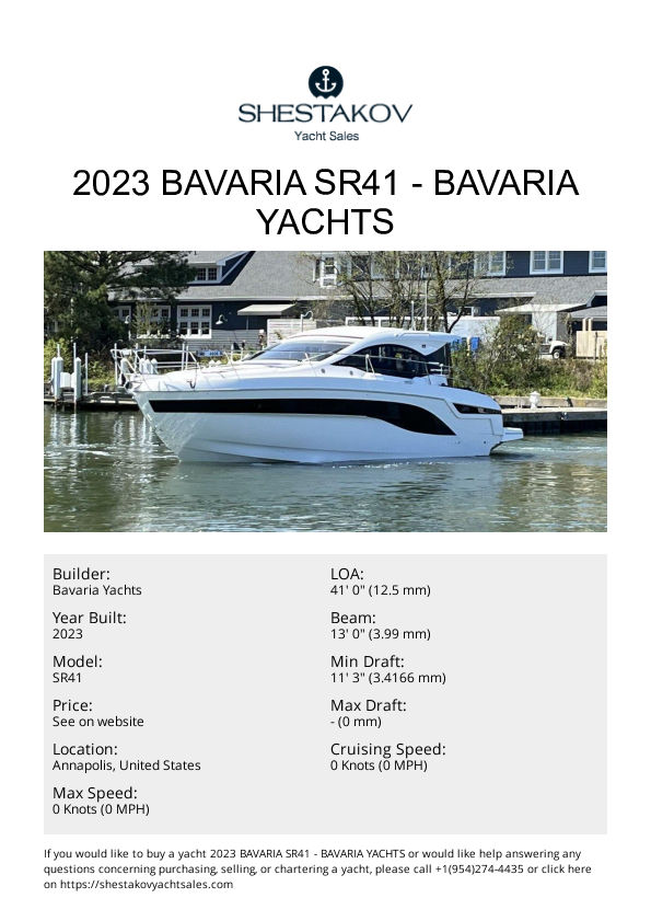 2023 Bavaria SR41 - SR41 - 2023