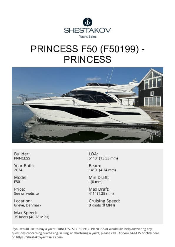 PRINCESS F50 (F50199) - F50 - 2024
