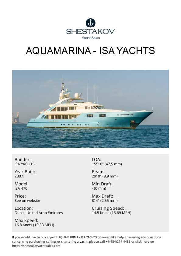 AQUAMARINA - ISA 470 - 2007