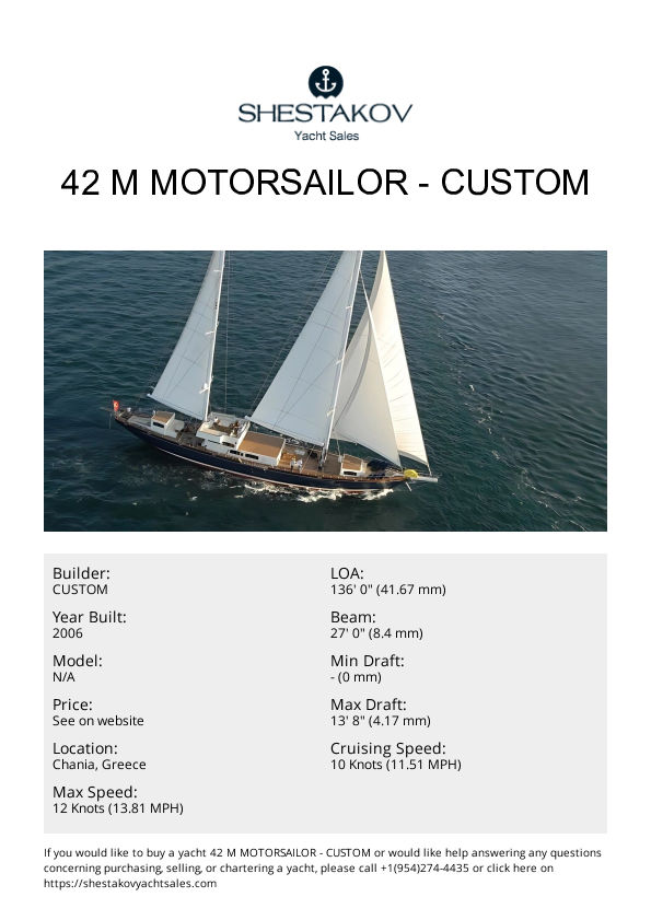 42 M Motorsailor - undefined - 2006