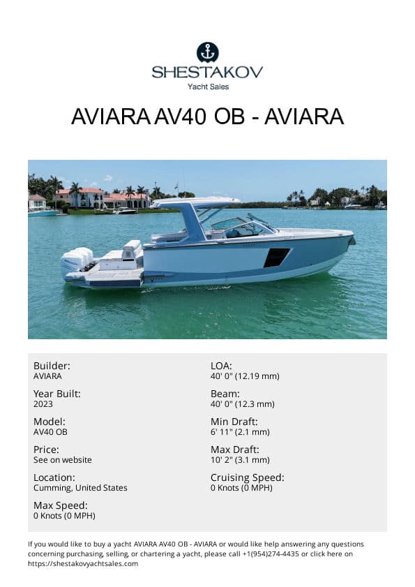 AVIARA AV40 OB - AV40 OB - 2023