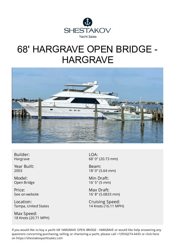 68' Hargrave Open Bridge - Open Bridge - 2003