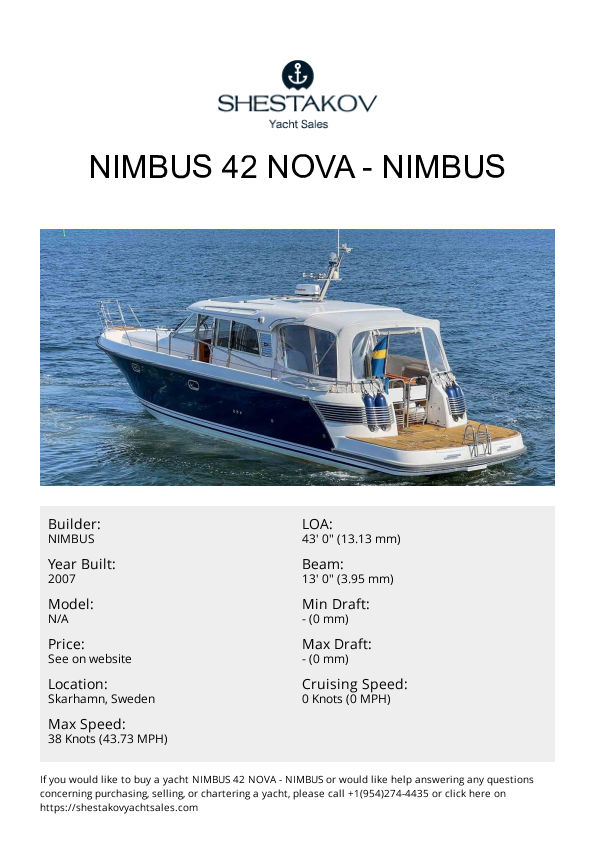 NIMBUS 42 NOVA - undefined - 2008