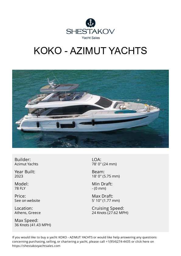 KOKO - 78 FLY - 2023