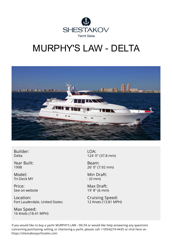 MURPHY'S LAW - Tri-Deck MY - 1998