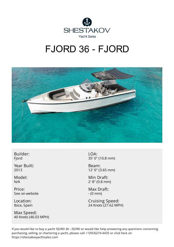 FJORD 36 - undefined - 2013