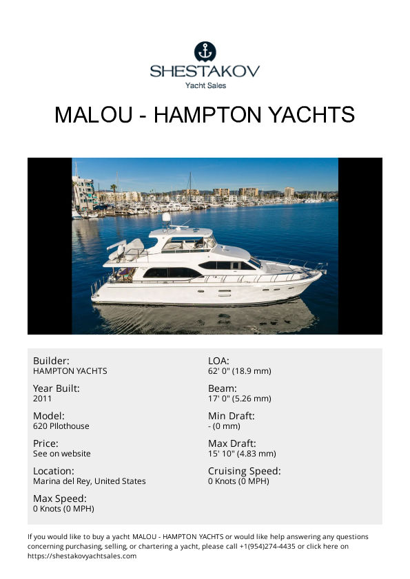 MALOU - 620 PIlothouse - 2011