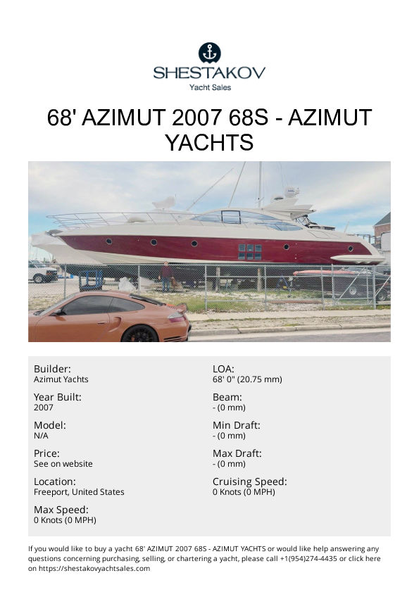 68' Azimut 2007 68S - undefined - 2007