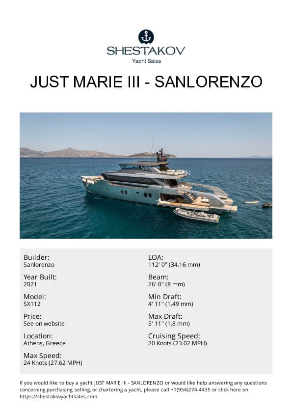 Just Marie III - SX112 - 2021