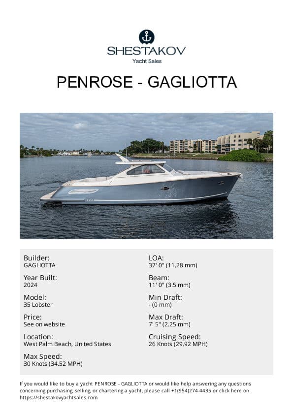 PENROSE - 35 Lobster - 2024