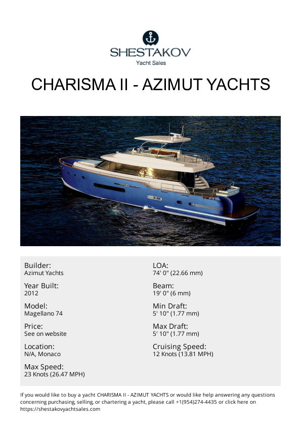 CHARISMA II - Magellano 74 - 2012