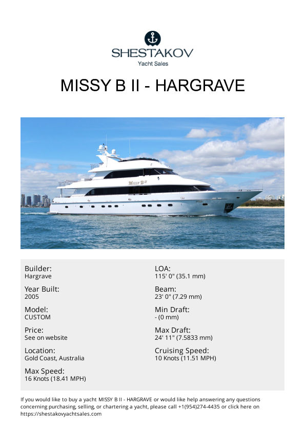 Missy B II - CUSTOM - 2005