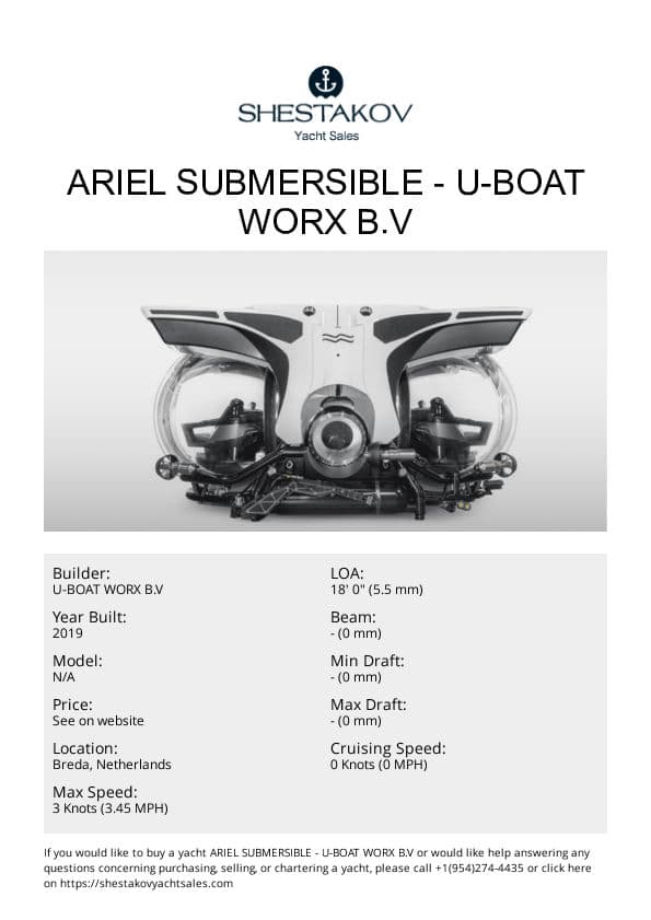 ARIEL SUBMERSIBLE - undefined - 2019