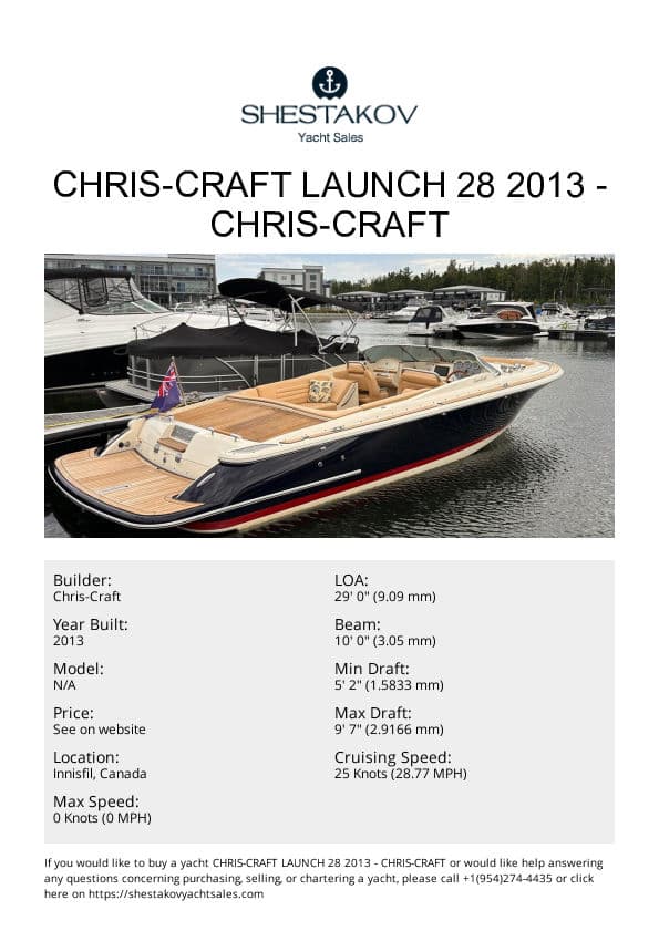 Chris-Craft Launch 28 2013 - undefined - 2013