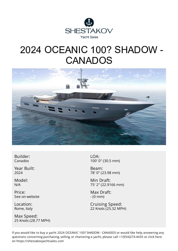 2024 OCEANIC 100’ SHADOW - undefined - 2024