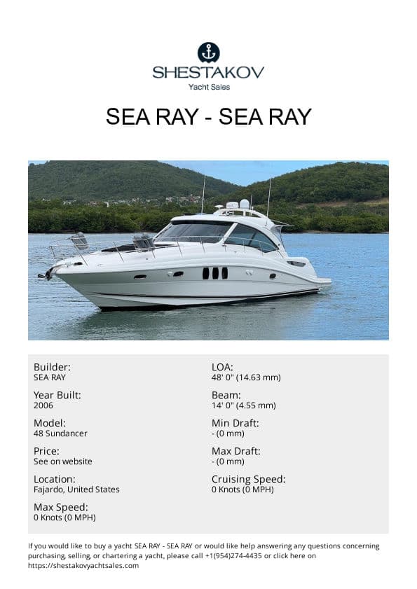 Sea Ray - 48 Sundancer - 2006