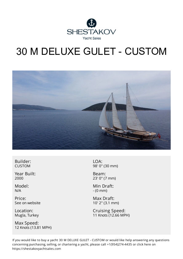 30 M DELUXE GULET - undefined - 2000