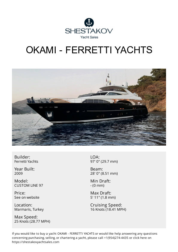 OKAMI - CUSTOM LINE 97 - 2009