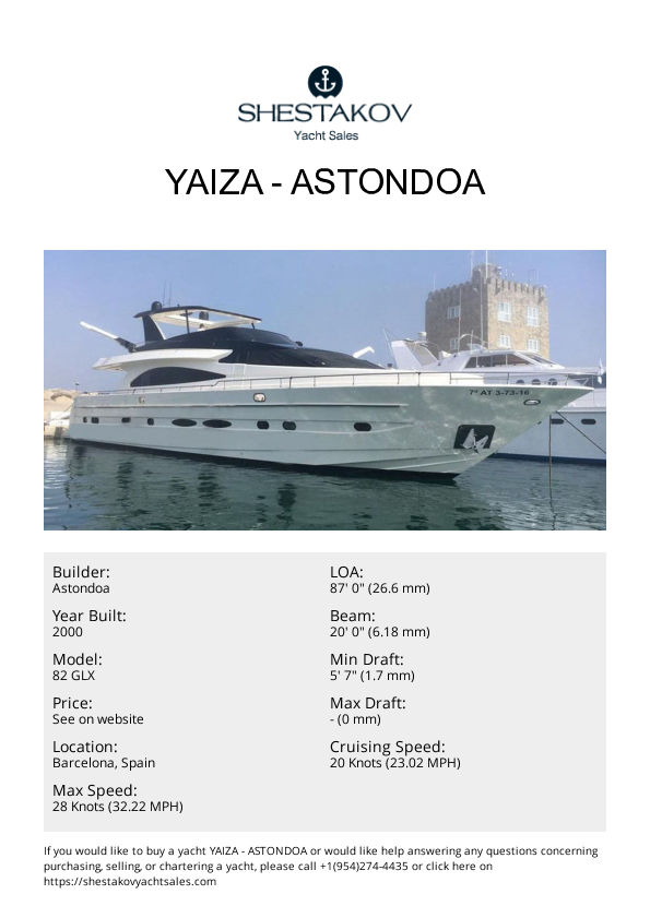 YAIZA - 82 GLX - 2000