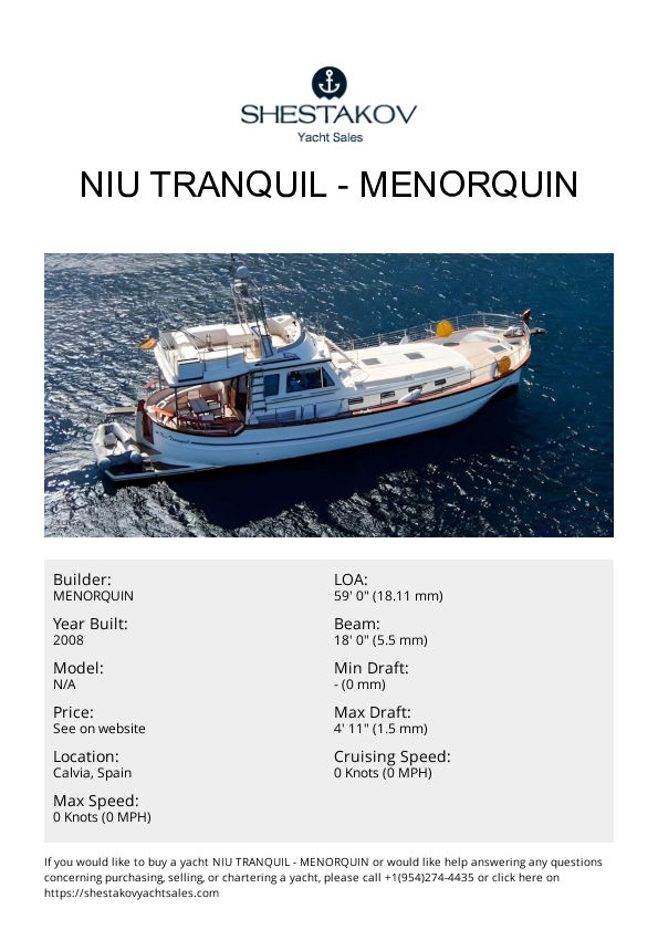 NIU TRANQUIL - undefined - 2008