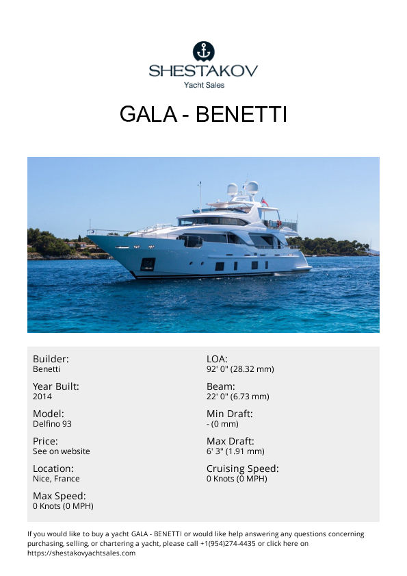 GALA - Delfino 93 - 2014