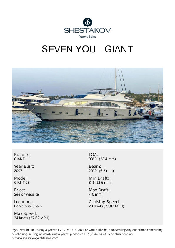 SEVEN YOU - GIANT 28 - 2007