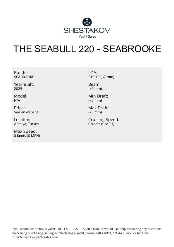 The SEABULL 220 - undefined - 2025