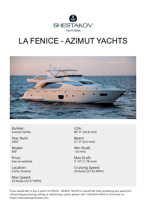 La Fenice - 85F - 2007